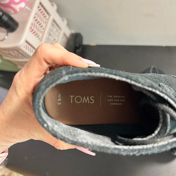 TOMS Black Kala Suede Booties - Picture 7 of 7